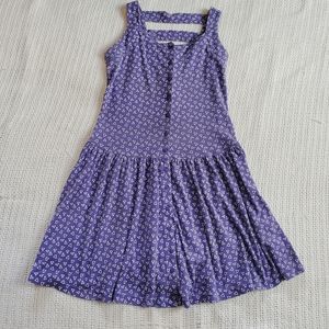 VTG 90's FLAWED Victoria Harbor Women's Medium Sleeveless Purple Geometric Dress